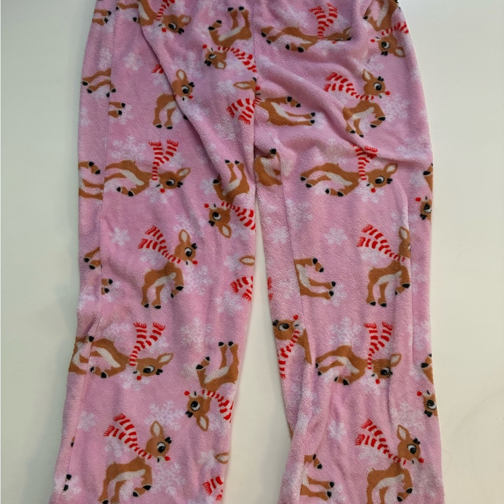 Pink Reindeer Kids Pajamas
